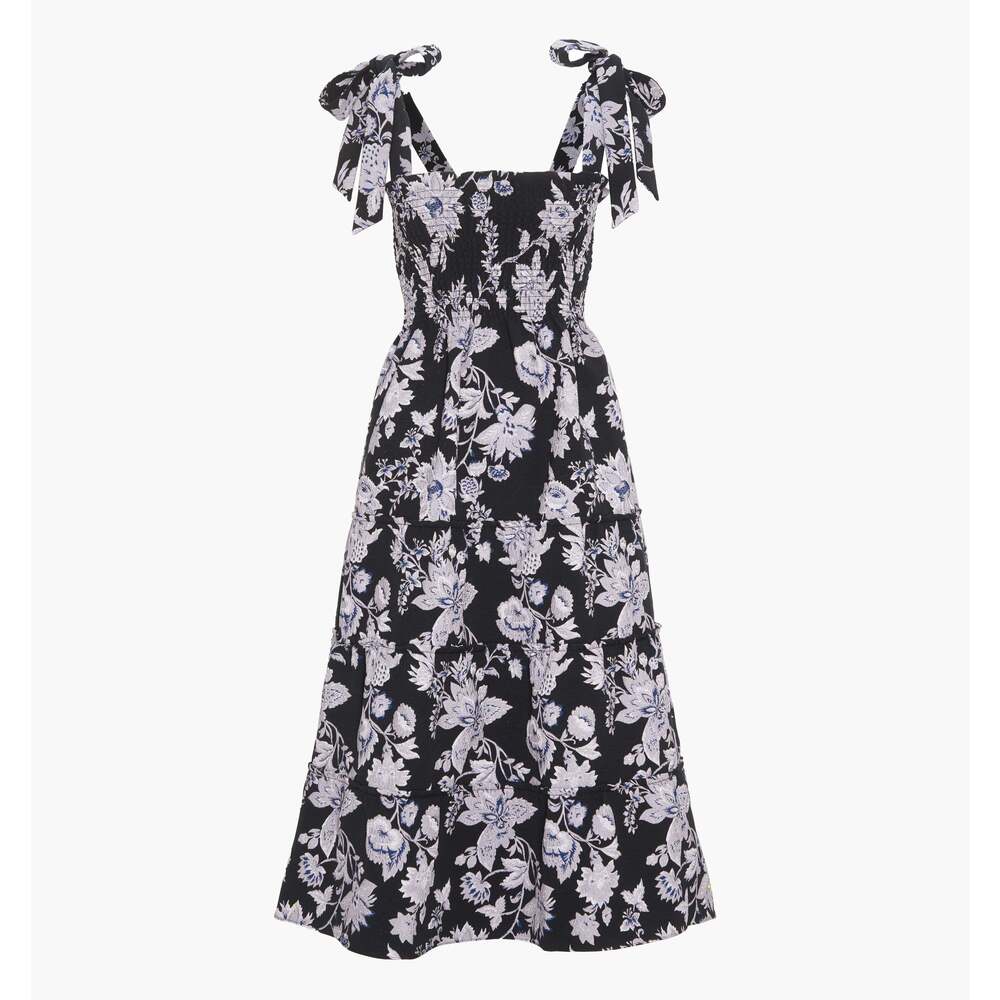 Hill House Home The Ribbon Ellie Nap Dress - Winter Jasmine Brocade Size SWinter